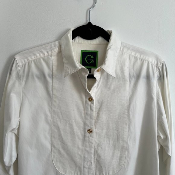 C. Wonder long sleeve oversized tuxedo shirt with front bib detail - Picture 3 of 11